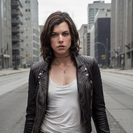 00076-1432258418-RAW photo, a close up portrait photo of  milla in wastelander clothes, long haircut, leather jacket, pale skin, slim body, backg.png